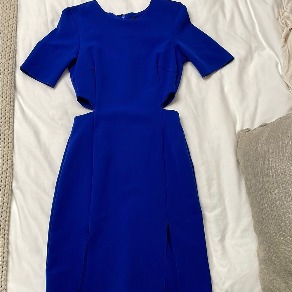 Topshop knee length dress with side cutouts